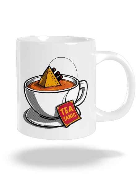 Teatanic veľký hrnček White