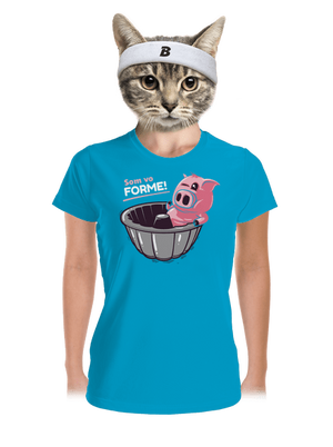 Vo forme dámske športové tričko Blue Atol