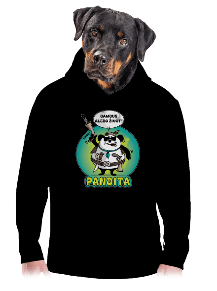 Pandita pánska mikina klokanka Black