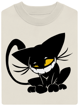 Evil cat unisex mikina bez kapucne Off White