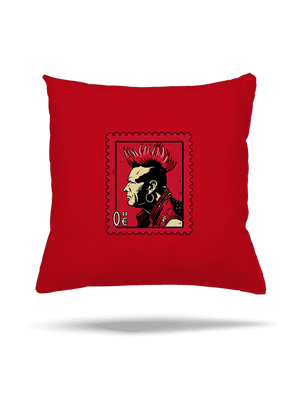 Známka punku vankúš Red