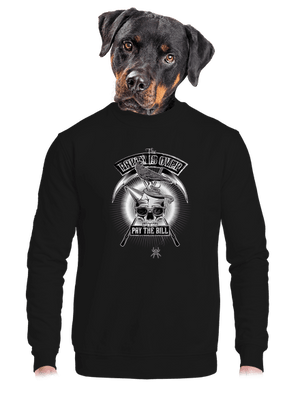 Party is over unisex mikina bez kapucne Black