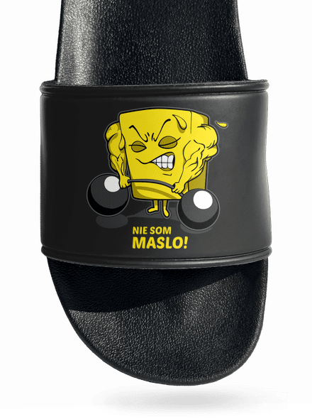 Nie som maslo šľapky Black