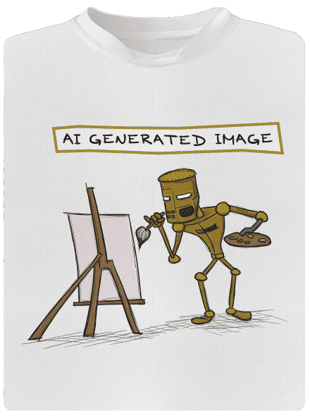 AI generated image detské športové tričko White