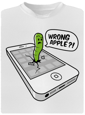 Wrong Apple detské športové tričko White