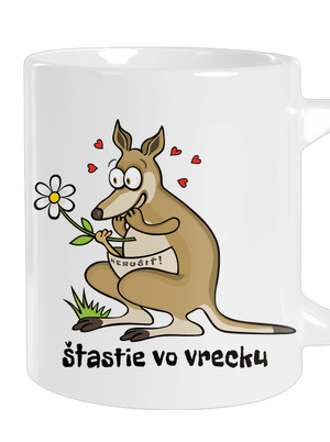 Šťastie vo vrecku veľký hrnček White