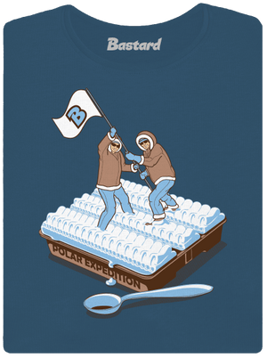 Polárna expedícia dámske tričko prémium Petrol Blue