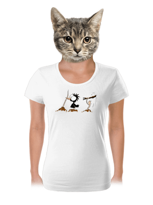 Nesprávny koniec dámske tričko White