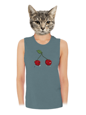 Nie je úniku dámske tielko voľné Heather Deep Teal