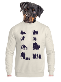 unisex mikina bez kapucne