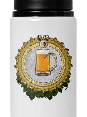 Pivný horoskop: Škorpión flaša na vodu White