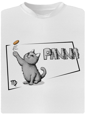 Mačací horoskop: Panna pánske športové tričko White