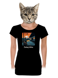 dámske tričko s lemom