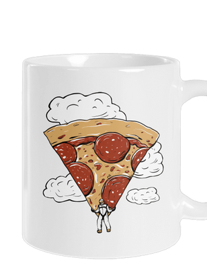 Pizzašutista klasický hrnček White