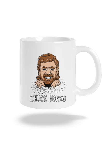 Chuck Norys klasický hrnček White