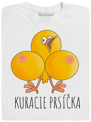 Kuracie prsíčka pánske tričko White