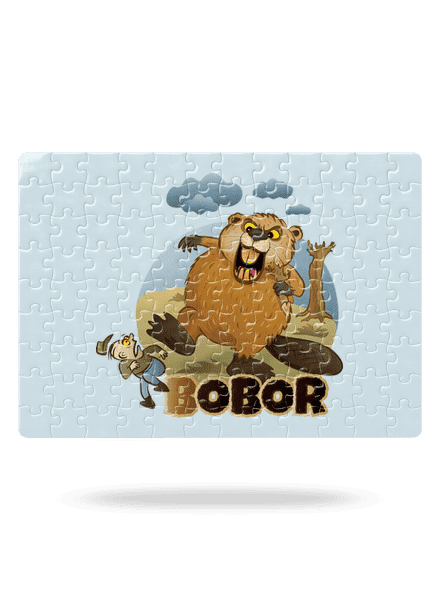Bobor obor puzzle White