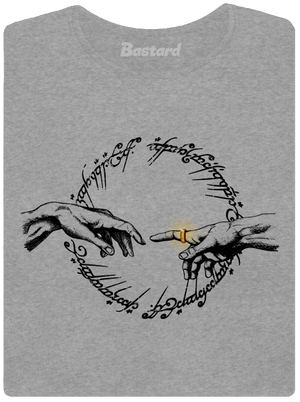 God of ring dámske tričko Dark Gray Melange