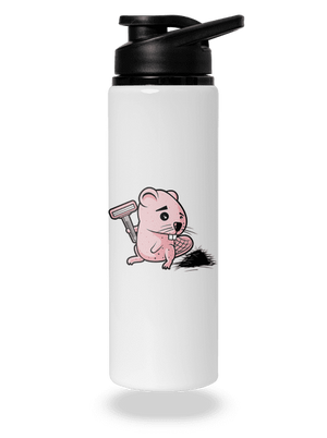 Bobrík odvahy flaša na vodu White