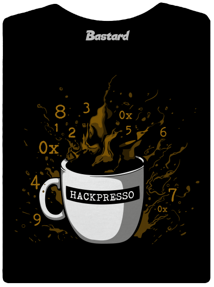 Hackpresso  dámske tričko Black