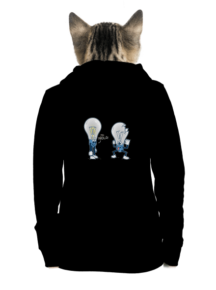 Prdlá dámska mikina na zips Black