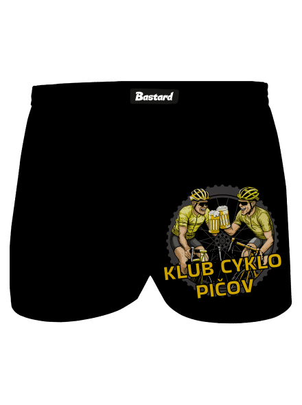 Klub cyklo pičov pánske trenky Black