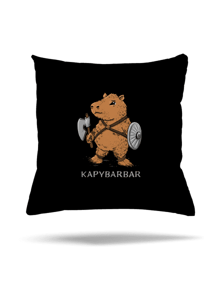 Kapybarbar vankúš Black