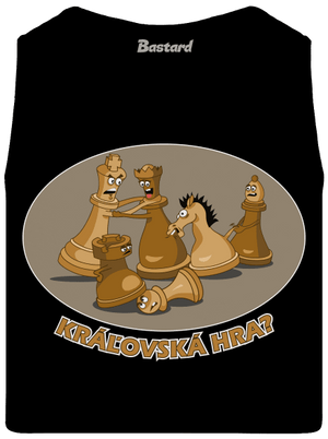 Kráľovská hra pánske tielko Black