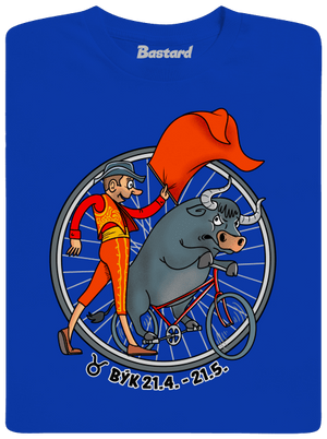 Cyklistický horoskop: Býk pánske dlhý rukáv Royal Blue