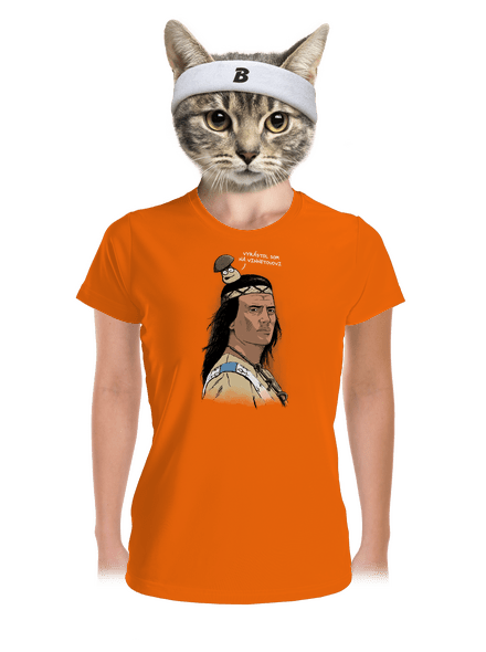 Vinnetou dámske športové tričko Neon Orange