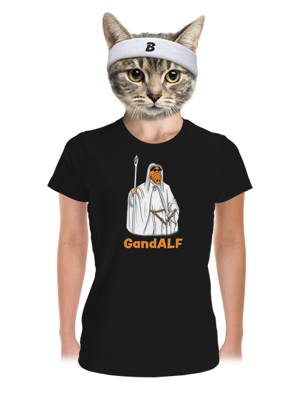 GandALF dámske športové tričko Black