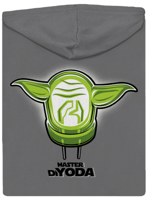 Mistr DiYoda dámska mikina na zips Steel Gray