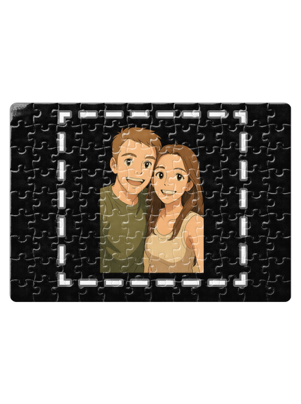 Ghibli efekt z vlastnej fotky puzzle White