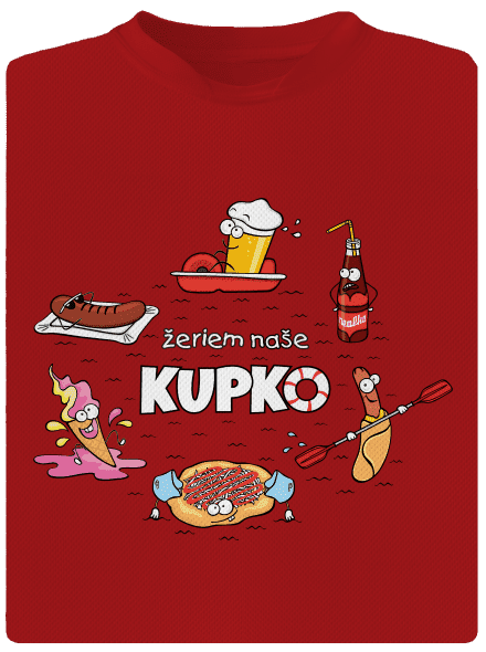 Slovenské kupko pánske športové tričko Red Mal