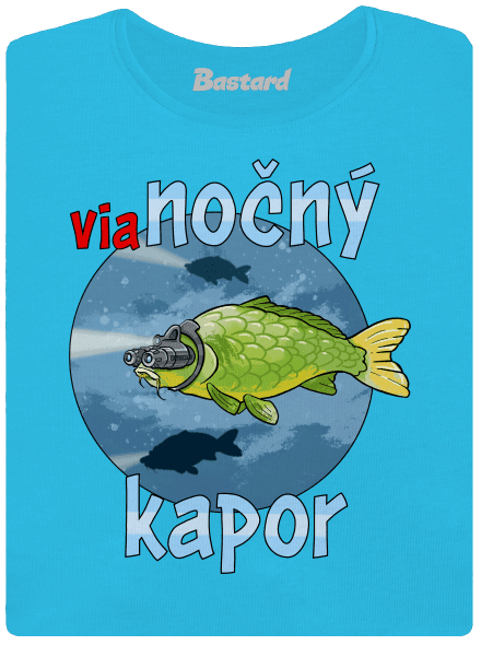 Vianočný kapor dámske tričko Blue Atol