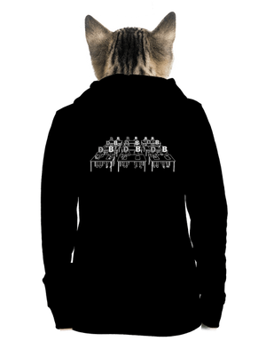 Cimrman: Debil, blbeček dámska mikina na zips Black