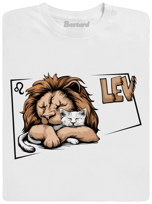 Mačací horoskop: Lev detské tričko White
