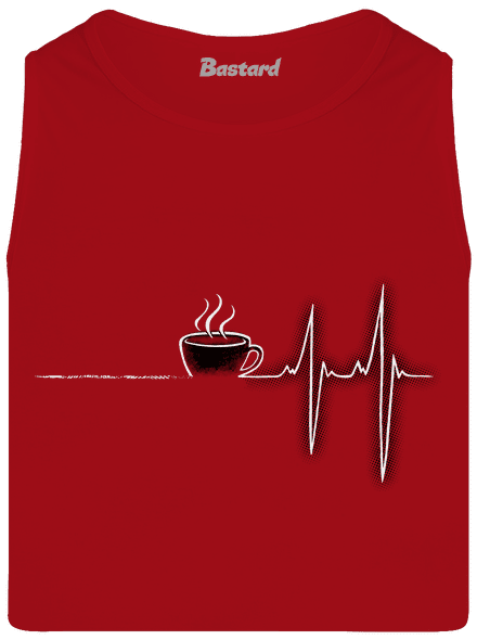 Coffee help pánske tielko Red