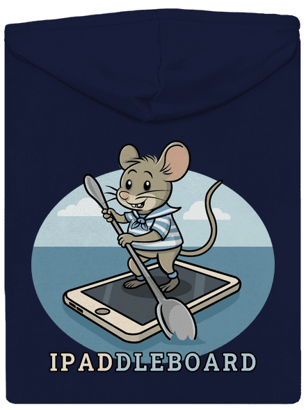 Ipaddleboard pánska mikina na zips Navy