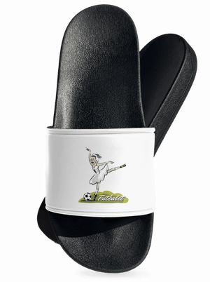 Futbalet šľapky White