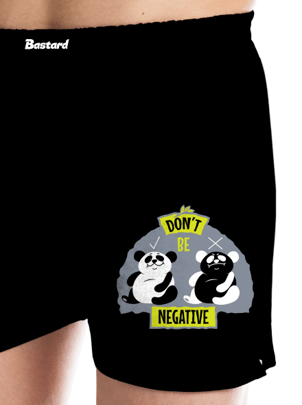 Don't be negative pánske trenky Black