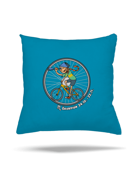 Cyklistický horoskop: Škorpión vankúš Blue Turquoise
