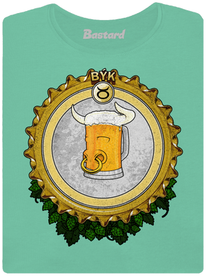 Pivný horoskop: Býk dámske tričko prémium Mint Mal