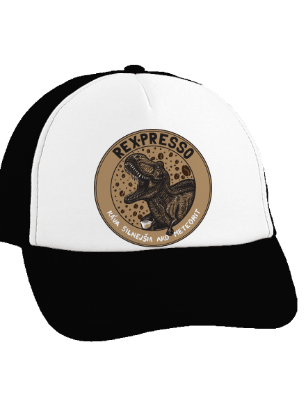 Rex-presso šiltovka truckerka Black cap
