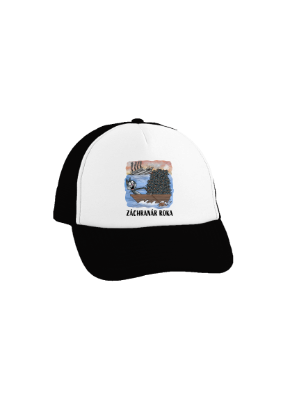 Záchranár roka šiltovka truckerka Black cap