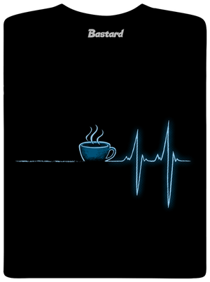 Coffee help pánske dlhý rukáv Black