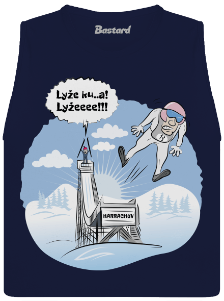 Lyže dámske tielko voľné Navy