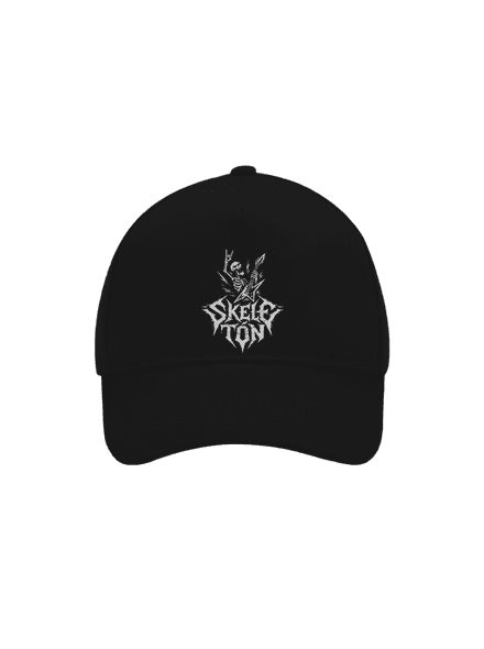 Skeletón šiltovka baseballka Black