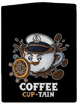 Coffee Cup-tain pánska mikina na zips Black