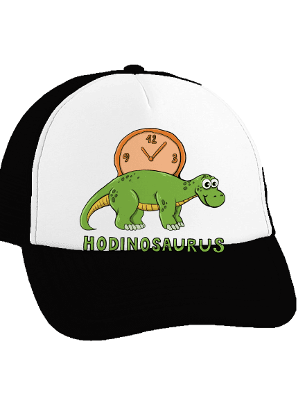 Hodinosaurus šiltovka truckerka Black cap
